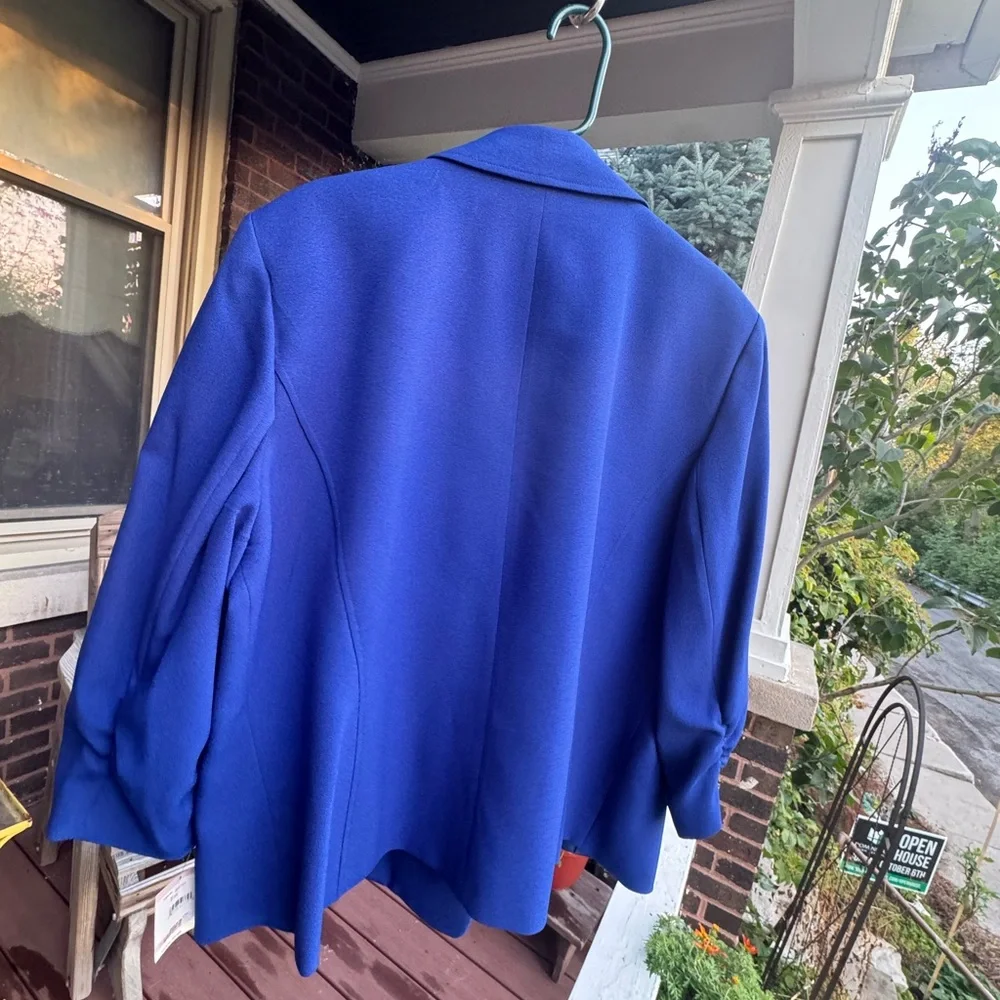 Kasper brand women’s blue blazer 22W - Picture 4 of 6